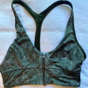 Lululemon Sports Bra size 2 racer back zip front